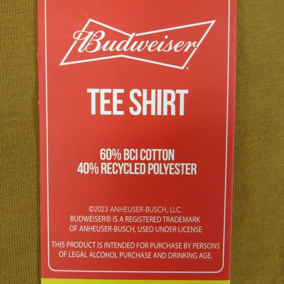 Budweiser Men's King Of Beers Brown T-Shirt XL NWT - Picture 4 of 5